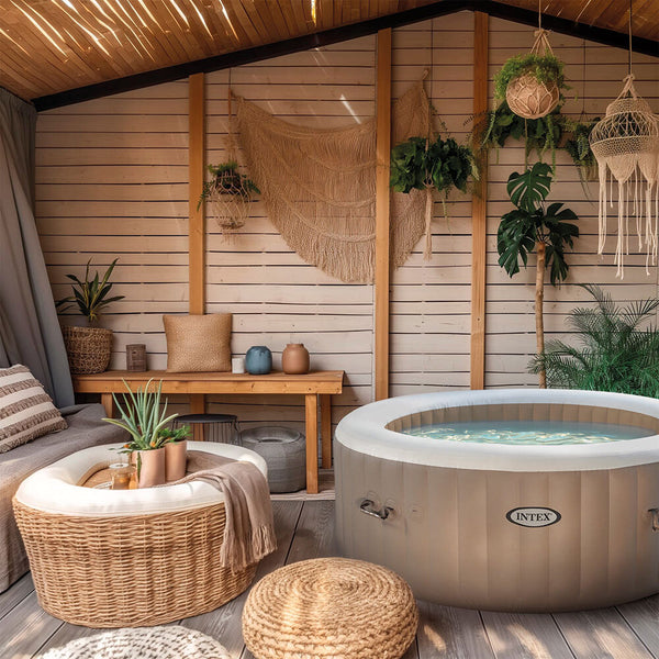 Spa gonflable Sahara 4 places + lumière